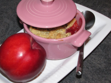 Mini crumble à la nectarine