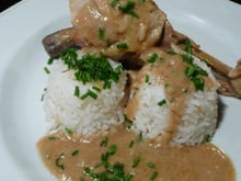 Poulet au vinaigre et à la moutarde