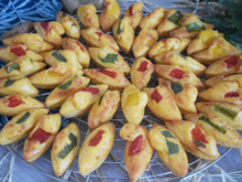 Navettes apéritives à la pâte de curry