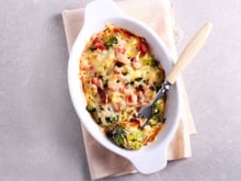 Gratin de brocolis au jambon