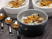 Cassolette d'escargot, crunch de pains d'épices