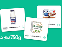 Avec le Club 750g, faites des économies : voici 3 offres pour récupérer de l’argent sur l’achat de crème fraiche, yaourts et fromage frais aux fines herbes