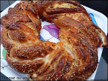 Tresse au saumon (brioche salée)