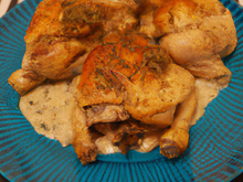 Poulet rôti au beurre