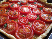 Tarte de tomates à la provençale