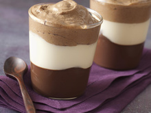 Verrine aux trois chocolats