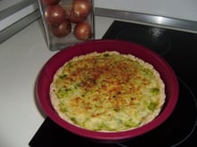 Tarte aux poireaux au micro-ondes
