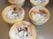 Mini clafoutis aux fruits