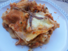 Lasagnes de fruits de mer et mozzarella