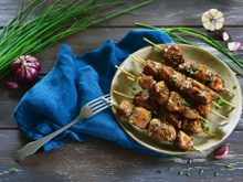 Brochettes de poulet au balsamique