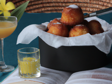 Beignet d'ananas au rhum