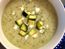 Velouté de courgettes au gorgonzola