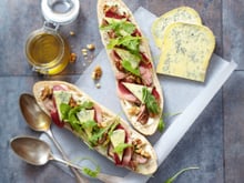 Tartine au Bleu et aux deux canards