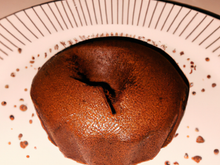 Fondant au chocolat 'sans complexes'