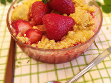 Crumble aux fraises classique