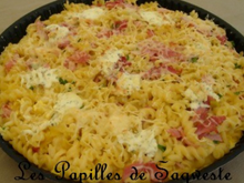 Quiche sans pâte aux torsettes et jambon