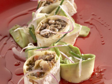 Fajitas crémeuses au bœuf épicé