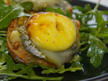 Brushetta chèvre- curcuma