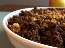 Crumble poire-chocolat