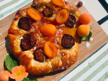 pizza briochée aux abricots
