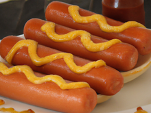 Hot dogs façon tatins, ketchup et/ou moutarde !