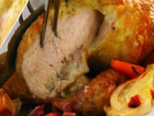 Poulet rôti au chèvre-boîte