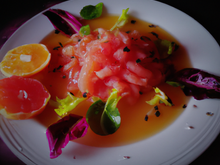 Mâche à la vinaigrette de pamplemousse