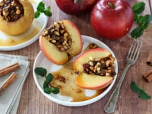Pommes au four farcies aux fruits secs