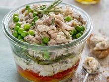 Rillettes de lapin et légumes d'été