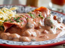 Jambon à la sauce tomate