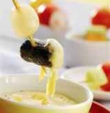 Fondue d'Emmental aux deux boudins