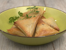 Briouates ou bricks à la viande hâchée épicée