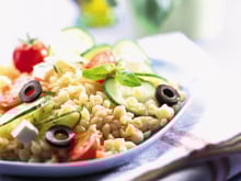 Salade d'été au cœur de blé