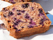 Cake banane / myrtilles (sans beurre)