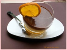 Douceur à l'orange et mousse chocolat au lait