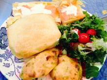 Assiette océane et ses petites bouchées