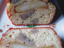 Cake au foie gras et pommes caramélisées