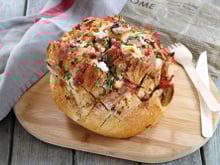 Pain hérisson au Rondelé