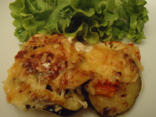 Gratin ultra léger courgettes poivron du fermier