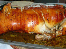 Cochon de lait rôti au four maison