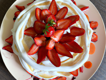 Pavlova fraise revisité