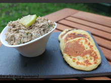 Rillettes de sardines et blinis au citron