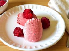 Glace onctueuse à la framboise