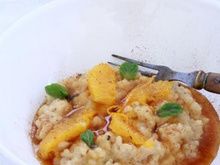 Risotto sucré parfumé aux épices Chai caramel à l'orange