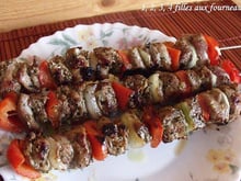 Brochettes d'agneau marinées