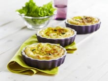 Tartelettes crevettes, curry et courgettes