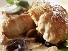 Paupiette de veau aux lamelles de courgettes