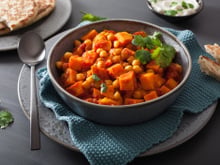 Curry de patates douces et pois chiches