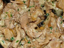 Girolles à la crème