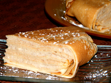 Gâteau de crèpes vanille/caramel